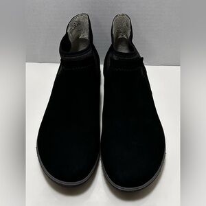 Dansko Lizette Black Waterproof Nubuck Leather Ankle Booties Womens EU Size 40